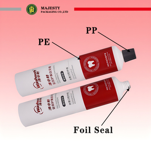 Applicateur de buse personnalisé de 35mm de diamètre, capacité de 50 à 130 ml, Tube vide brillant, Tube de dentifrice cosmétique, bouchon à vis