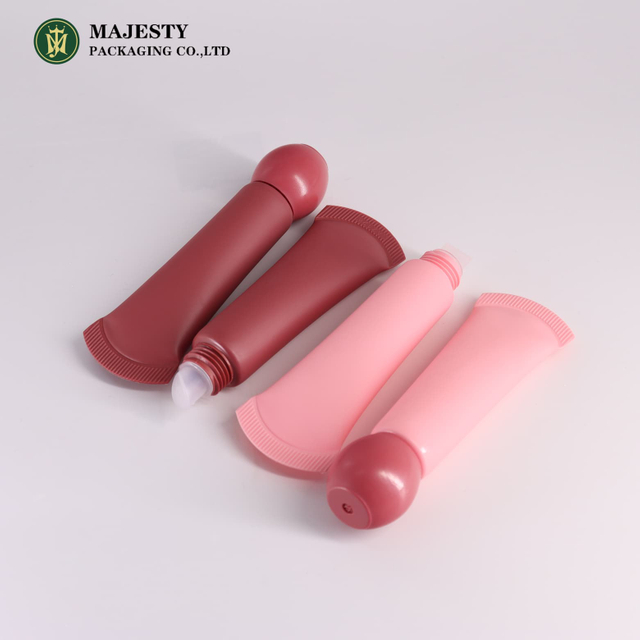 Tube cosmétique de brillant à lèvres PE avec motif compressé