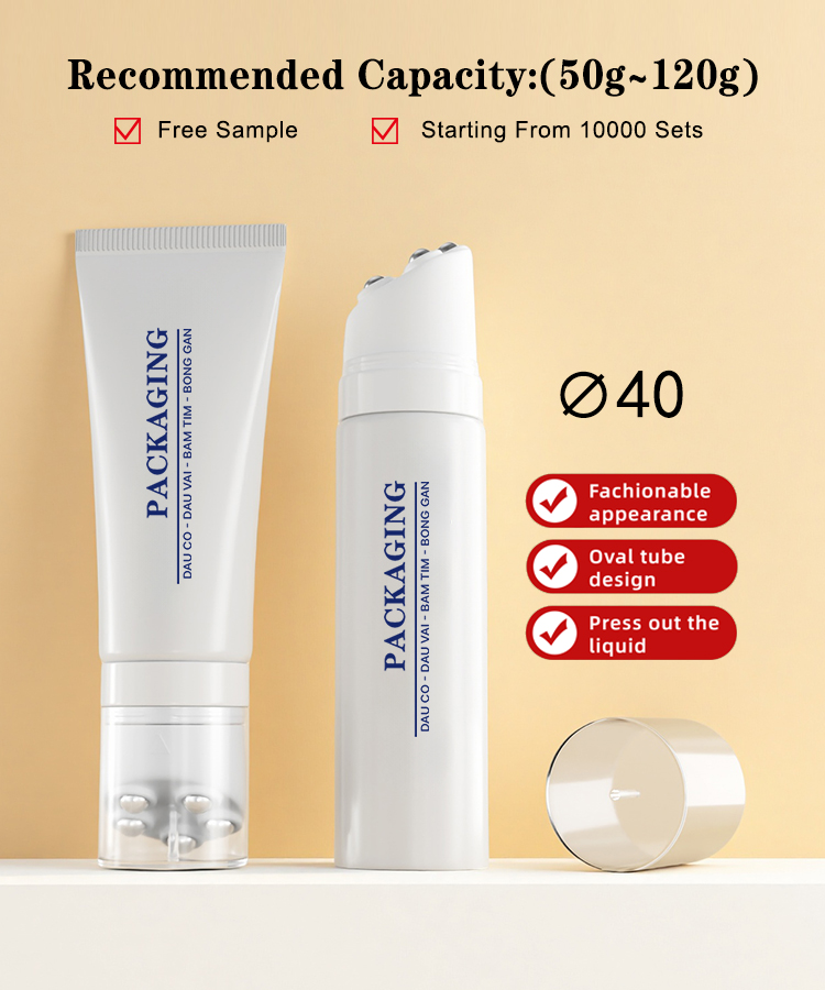 Tube de massage en plastique PE 40 mm PE personnalisé 