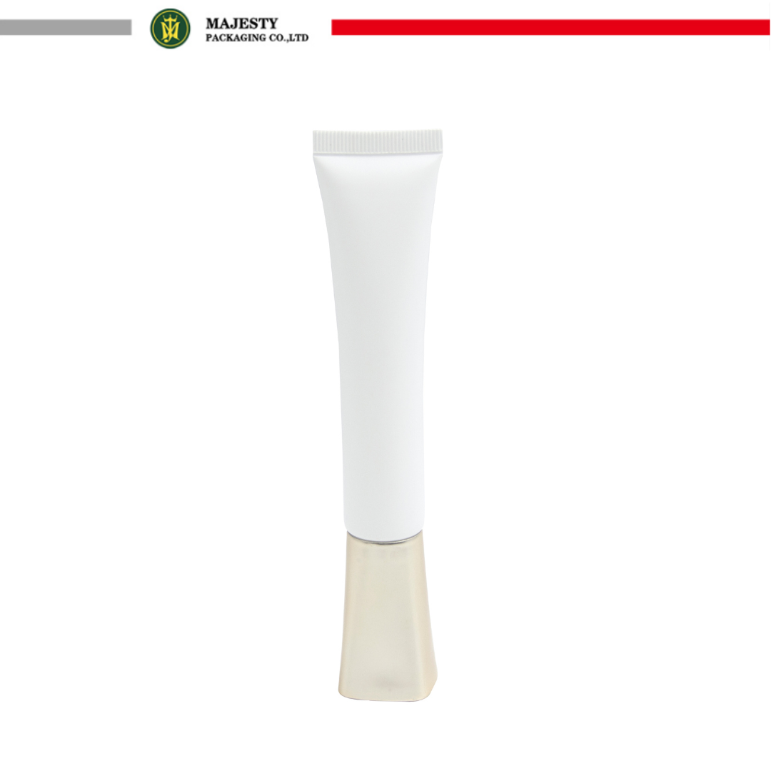 Tube de crème pour les yeux en plastique PE, petit Volume 10ml 20ml 30ml, avec applicateur de buse pointu, Tubes en plastique cosmétiques vides