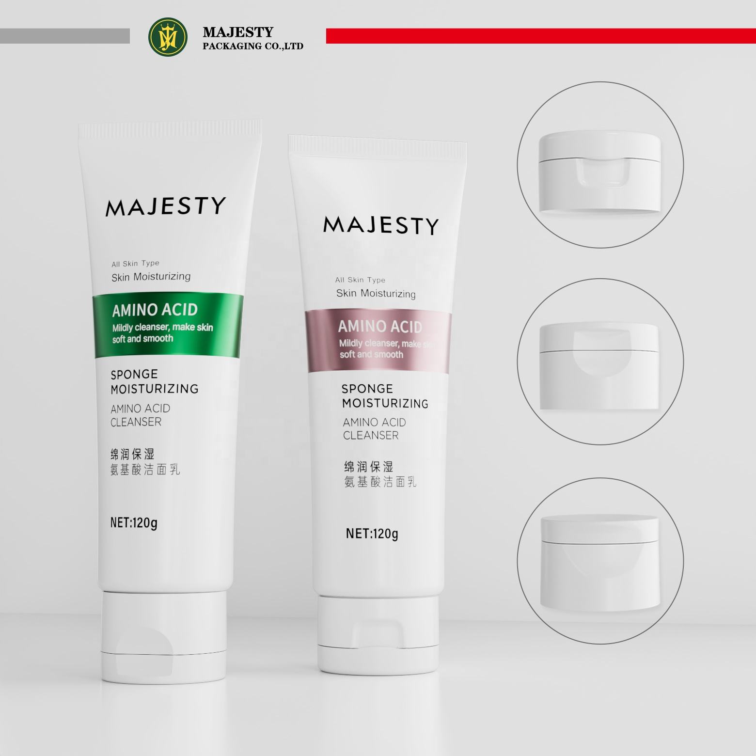 Tube en plastique pour crème solaire pour les mains, Tube en plastique entièrement personnalisable, Lotion pour les mains, emballage cosmétique en Tube à presser, 10ml – 60ml