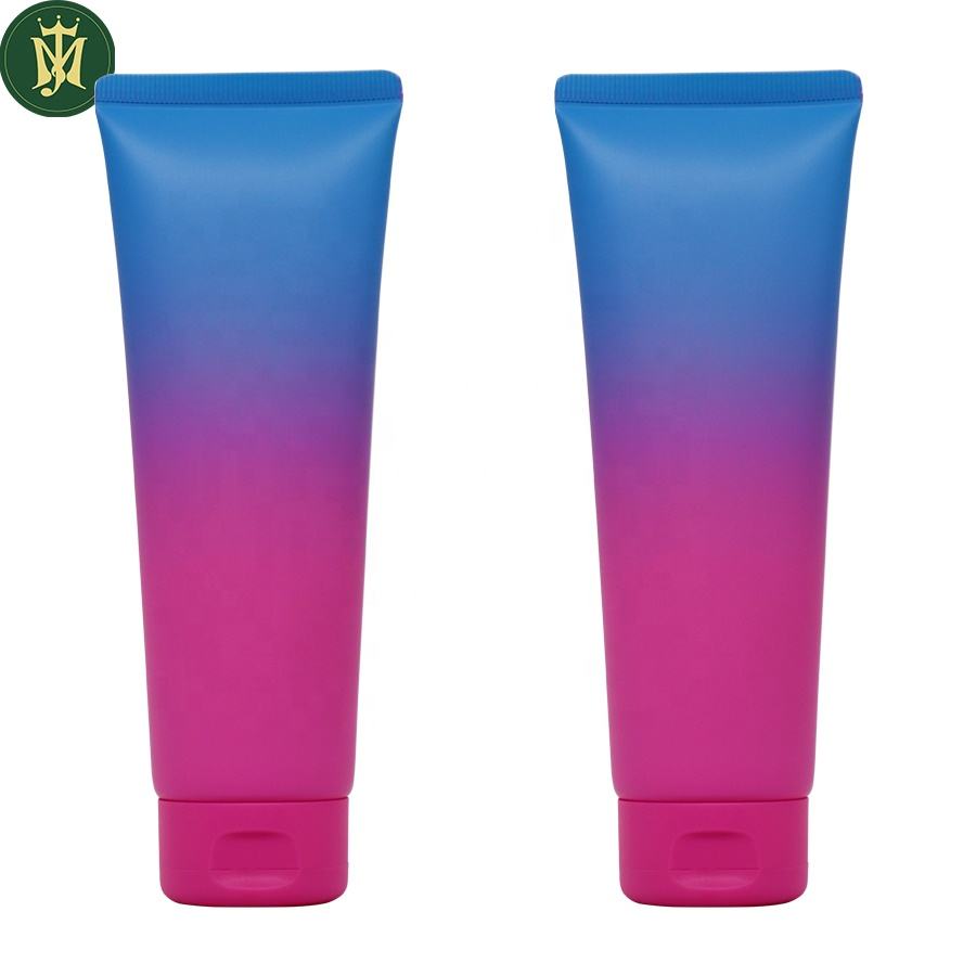 Tube cosmétique en plastique vide, 50ml, 100ml, 150ml, 250ml, pour soins de la peau, nettoyant pour le visage, Lotion pour le corps, gommage corporel, Tube d'emballage en plastique vide