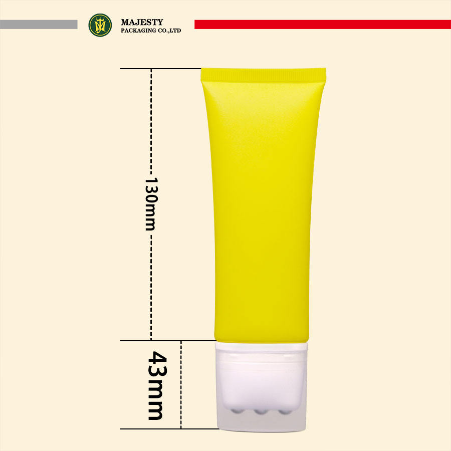Tube ovale à 3 rouleaux de 100 à 120ml, crème pour le visage personnalisée, crème pour le corps, rouleau à presser, Tube en plastique, emballage cosmétique