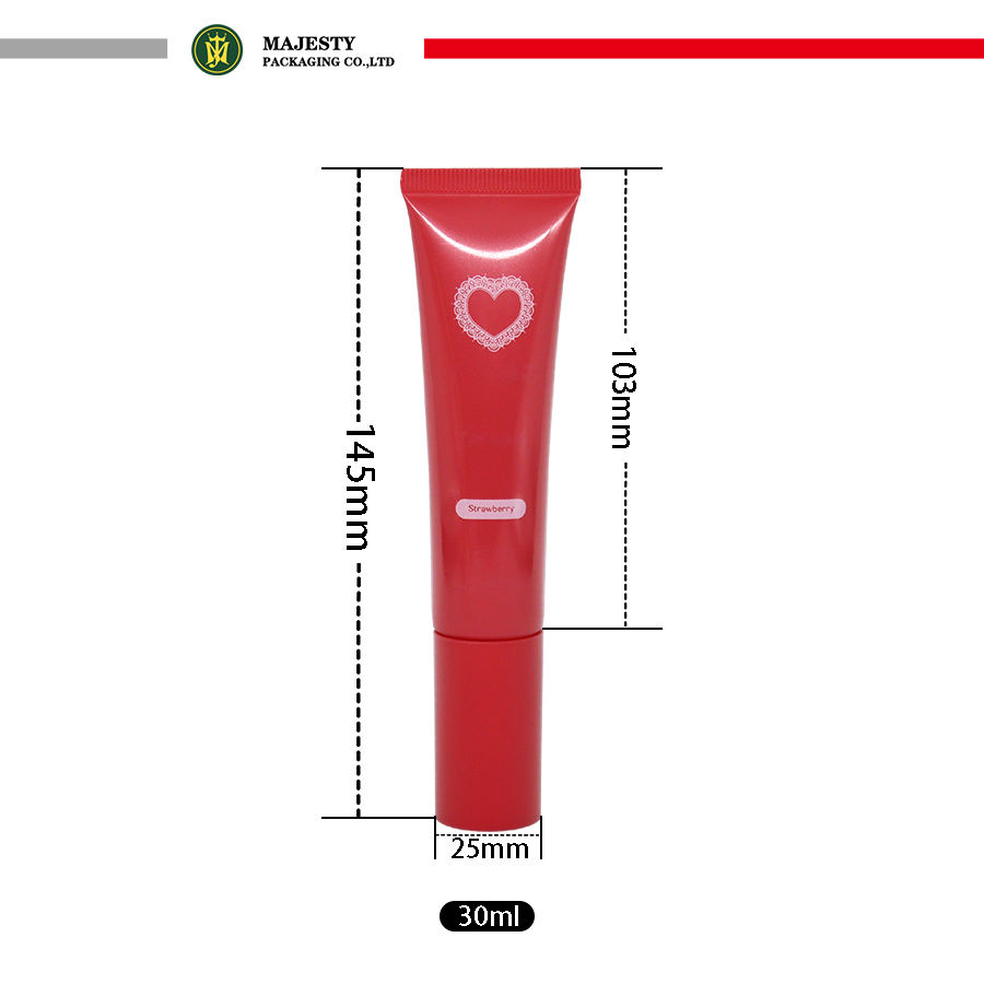 Tube en plastique de pompe sans air personnalisable de 10-60ml pour l'emballage de Tube cosmétique en plastique de crème solaire de Lotion de main de crème solaire avec la pompe