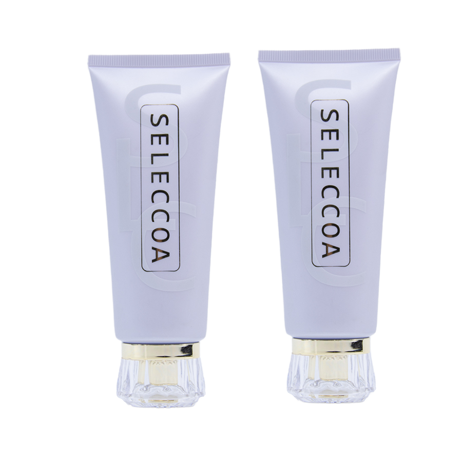 Tubes en plastique cosmétiques vides personnalisables pour émulsion faciale, matériau PE utilisé pour la crème solaire pour les soins de la peau, conteneurs d'emballage