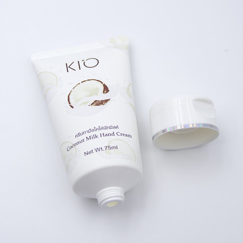 Tube à presser cosmétique en plastique souple OEM, couvercle à vis, crème pour les mains, lavage du visage, crème pour les yeux, traitement de Surface d'impression d'écran