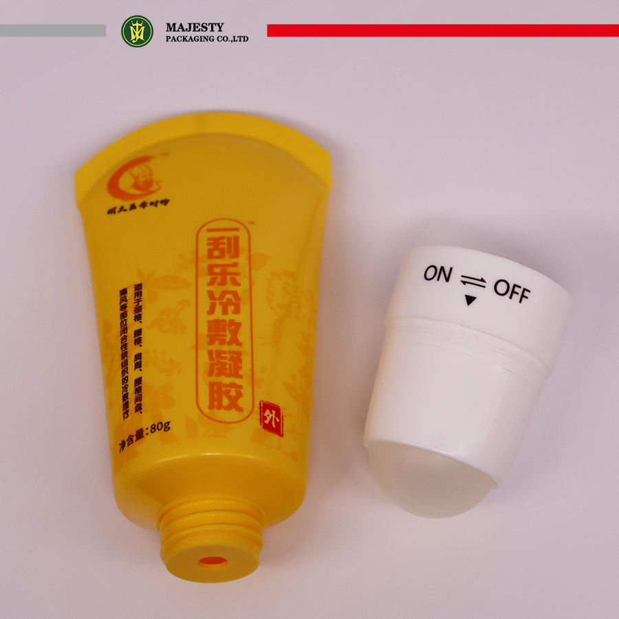 Tube en plastique de Massage de rouleau de boule de 100ml pour des soins de corps de soin de peau pour l'emballage cosmétique de lotion et de crème
