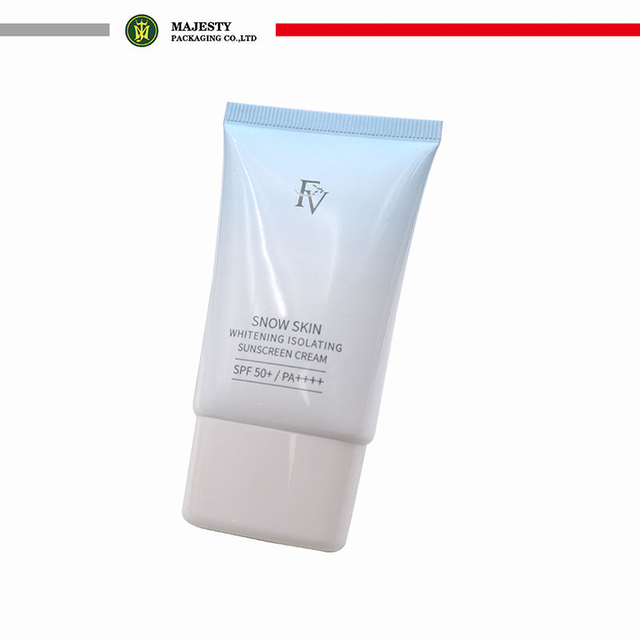 Tubes en plastique PE ovales plats OEM pour 20 ml 30 ml 50 ml, emballage à presser, bouchon à vis, crème solaire cosmétique, fond de teint BB crème