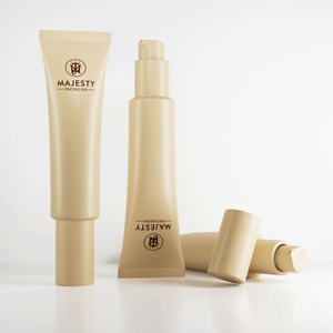 Emballage de tube de crème BB en plastique souple personnalisé de 30 ml avec tête de pompe sans air pour tubes de maquillage de sérum pour les yeux de protection solaire