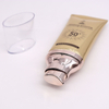 Tube laminé OEM haute brillance 50ml ABL/PBL, pompe sans air ovale plate, sérigraphie, crème pour le visage BB, emballage de Tube de Base de maquillage