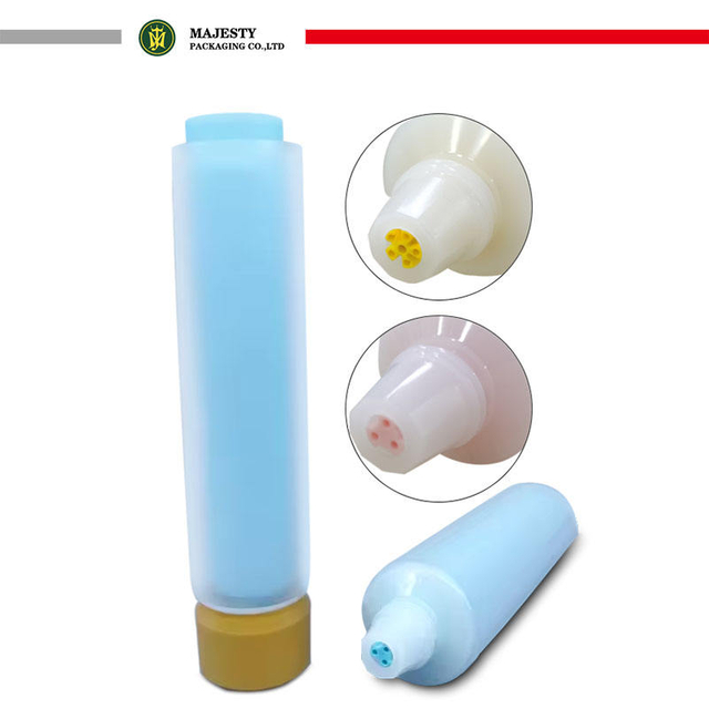 Tubes en plastique cosmétiques à Double chambre, Double couche, 50ml/100ml, emballage multi-usage pour Lotion pour le corps et Lotion pour les mains