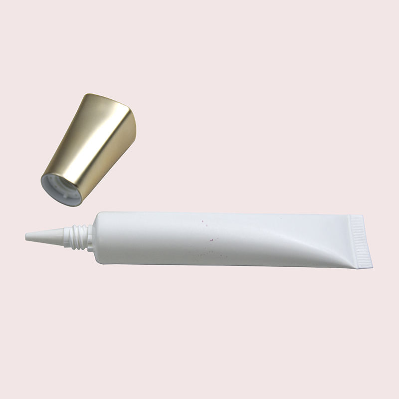 Tubes en plastique à capuchon carré OEM pour fond de teint liquide, crème pour les yeux, sérum-30 ml et 50 ml, forme ovale avec buse longue pour l'emballage