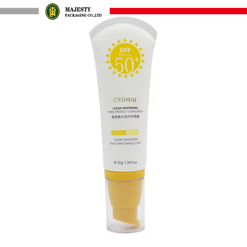 Tête de pompe de 50ml, prix d'usine Direct, Tube vide personnalisable pour lotion pour le corps et BB crème, usage cosmétique