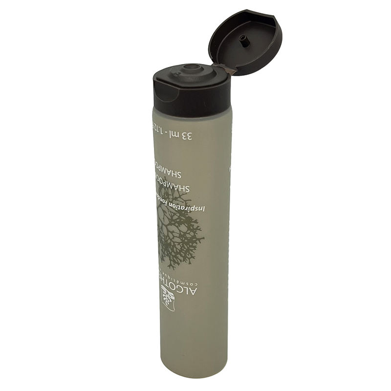 Tube à presser PE vide OEM pour crème solaire et emballage cosmétique pour le visage, finition mate avec couvercle rabattable pour shampoing et revitalisant