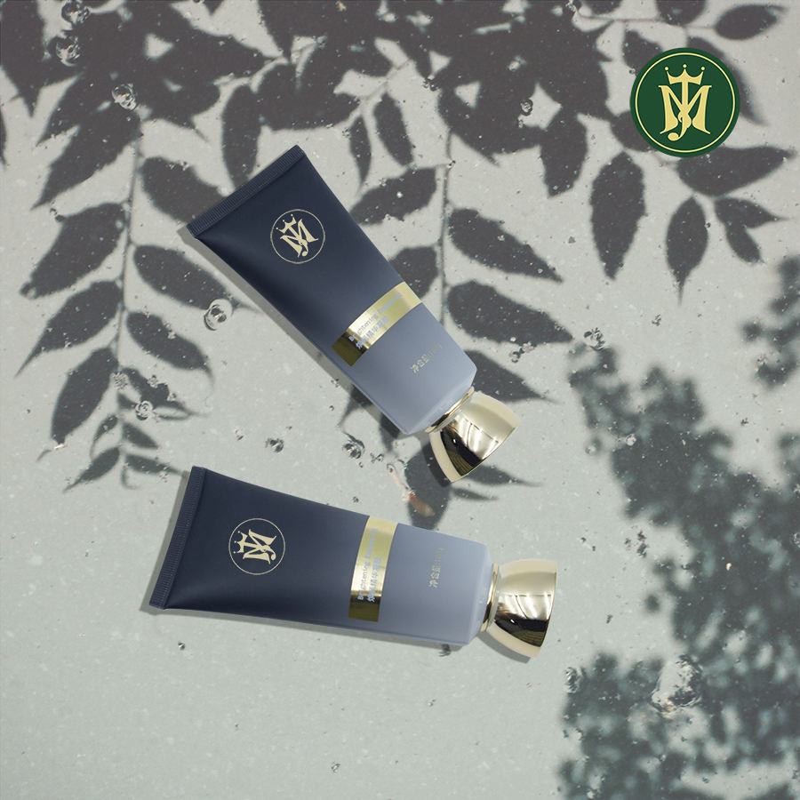 Tube de couvercle à vis doré de luxe personnalisé, pour crème de lavage du visage, Gel, emballage cosmétique de luxe pour protection solaire, shampoing, nettoyant