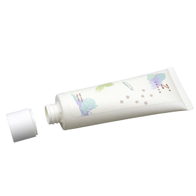 Tube en plastique souple personnalisé pour le lavage du visage et la lotion, emballage de crème pour les mains avec couvercle supérieur torsadé, conception personnalisée