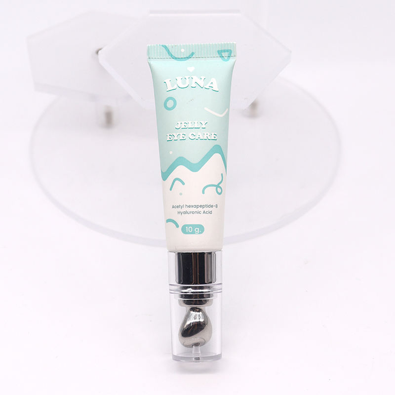 Tube de compression cosmétique OEM 10 ml-25 ml en plastique PE avec boule en alliage de zinc Soins de la peau Crème pour les yeux Sérum Brillant à lèvres Crème de massage Emballage