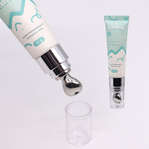 Tube de compression cosmétique OEM 10 ml-25 ml en plastique PE avec boule en alliage de zinc Soins de la peau Crème pour les yeux Sérum Brillant à lèvres Crème de massage Emballage