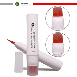 Tubes à presser pour cosmétiques, fonction spéciale, Massage en Silicone, ovale, crème en plastique vide, emballage cosmétique
