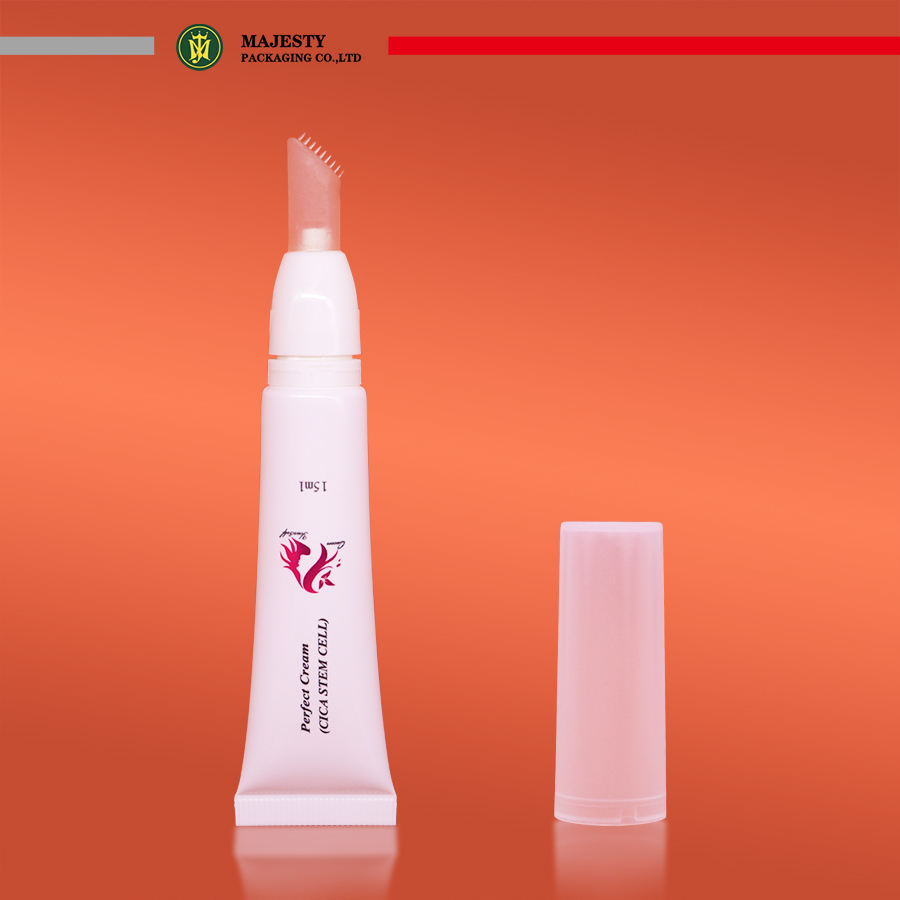 Mini Tubes d'emballage en plastique pour baume à lèvres, avec applicateur en Silicone, récipients vides pour baume à lèvres, Tube à presser de Massage, 5ml/10ml/15ml