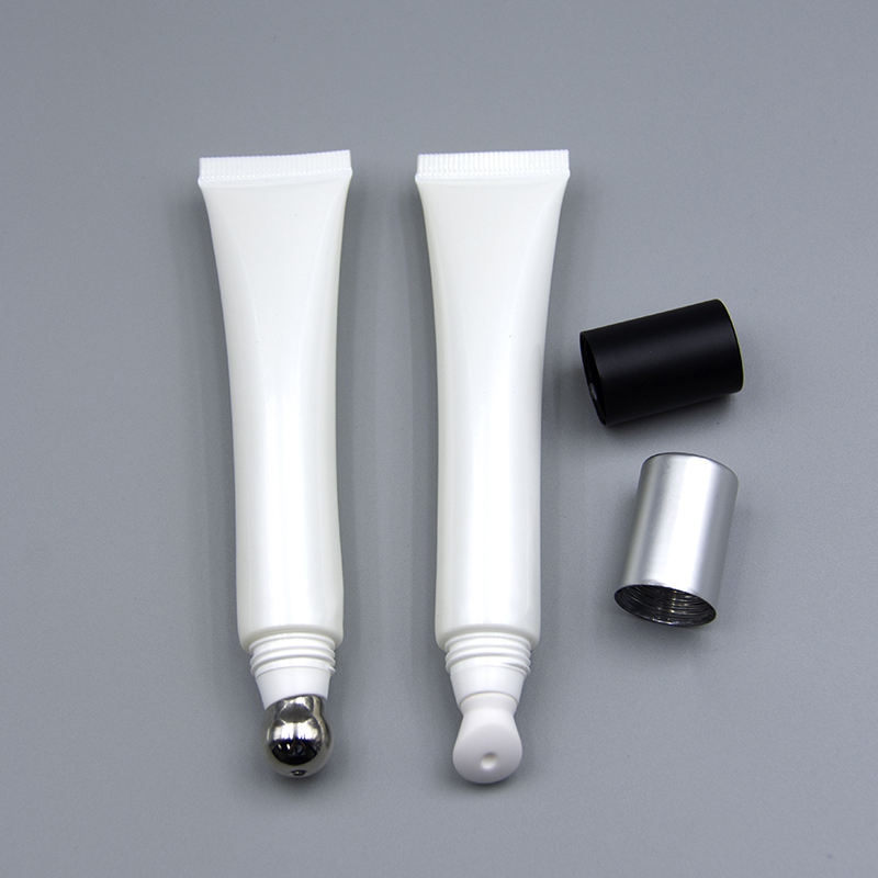 Tubes de brillant à lèvres vides personnalisés, Tubes à presser cosmétiques ronds de 10ml/20ml pour le maquillage, le brillant à lèvres et la crème pour les yeux