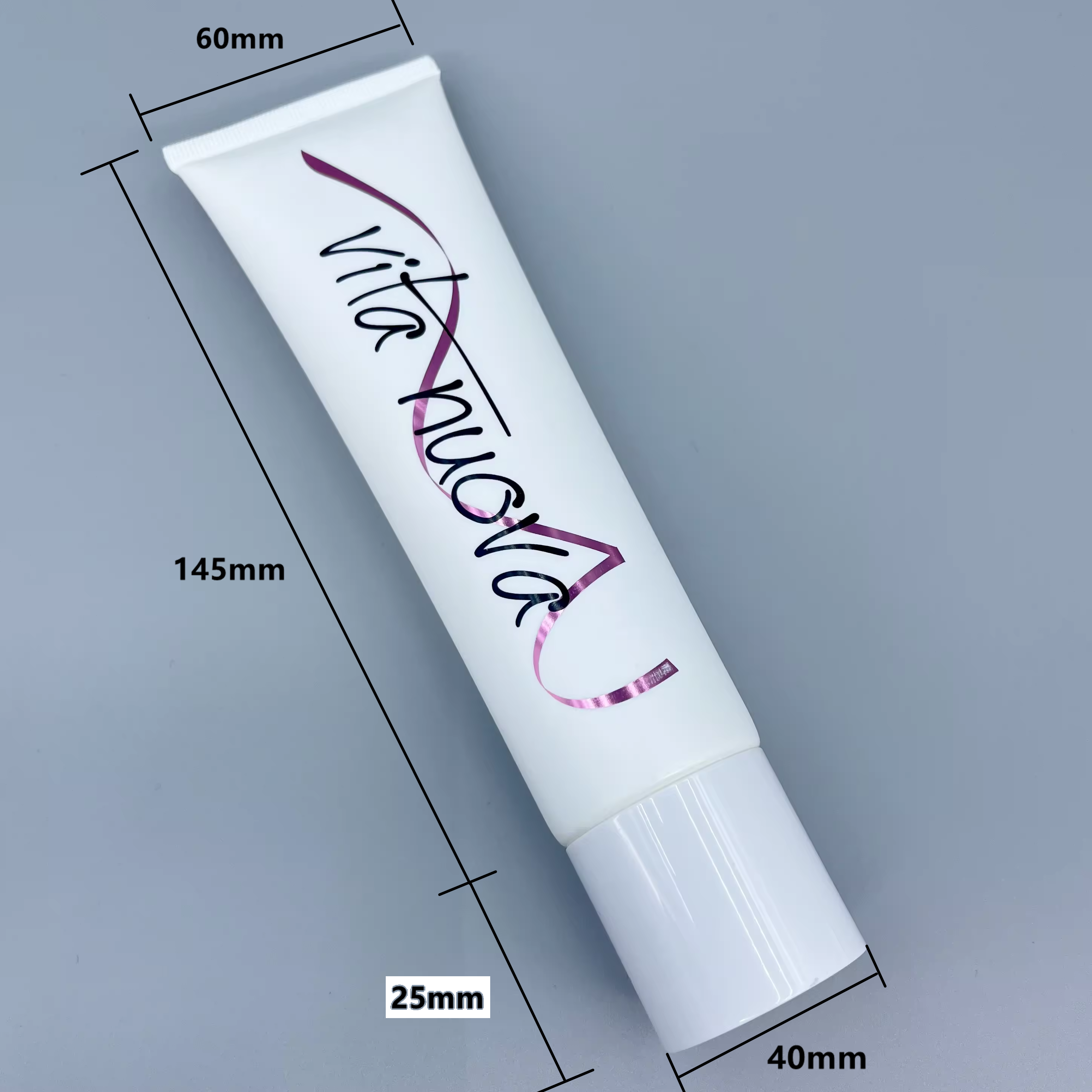 Emballage personnalisable en PE pour crème pour les mains et nettoyant pour le visage, Tube à presser en plastique souple, Tube de lavage du visage, Tube de protection solaire, bouchon à vis, 100g