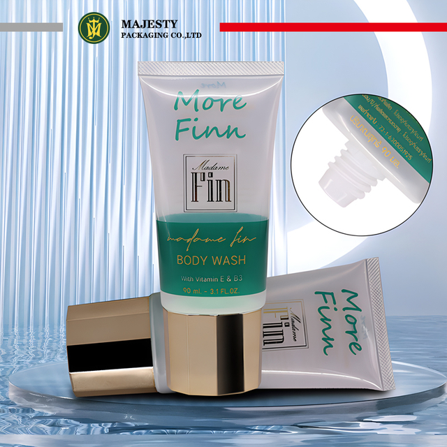 Bouchon polygone ovale en métal personnalisé, Tube de nettoyage du visage de 40mm de diamètre, 80 ~ 180 Ml, crème solaire, Lotion pour le corps, fond de teint BB crème