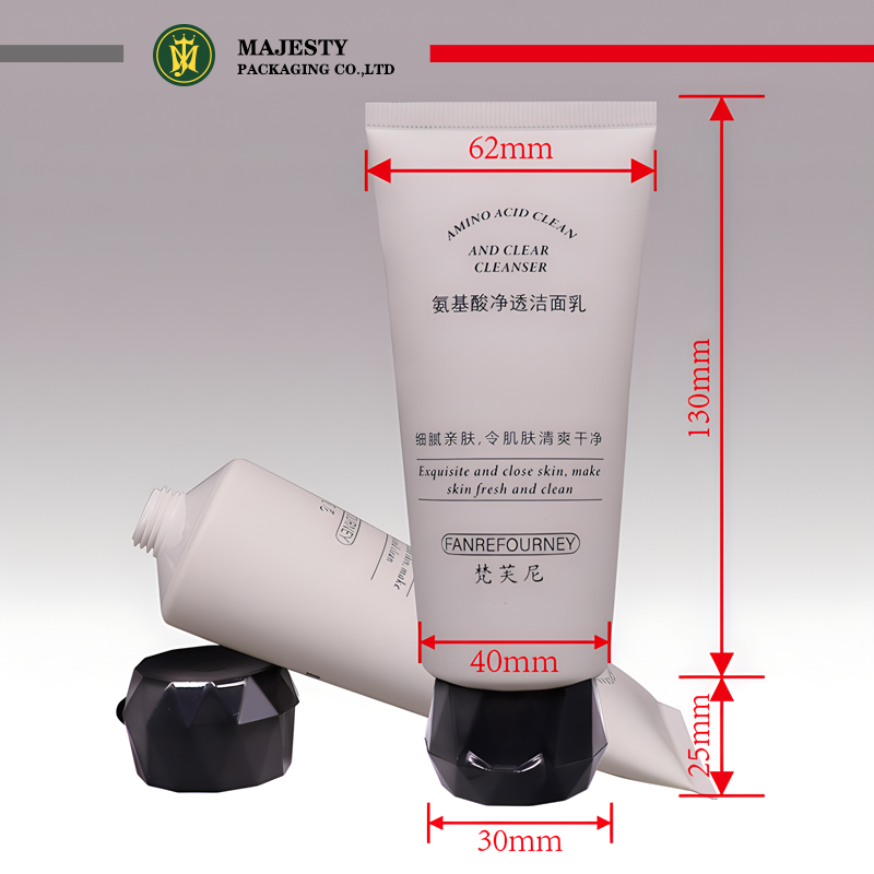 Tube de fond de teint vide personnalisé, capuchon rabattable de 40mm de diamètre, 60 ~ 150ml, pour Mascara et Lotion pour le corps, crème propre pour le visage, usage cosmétique