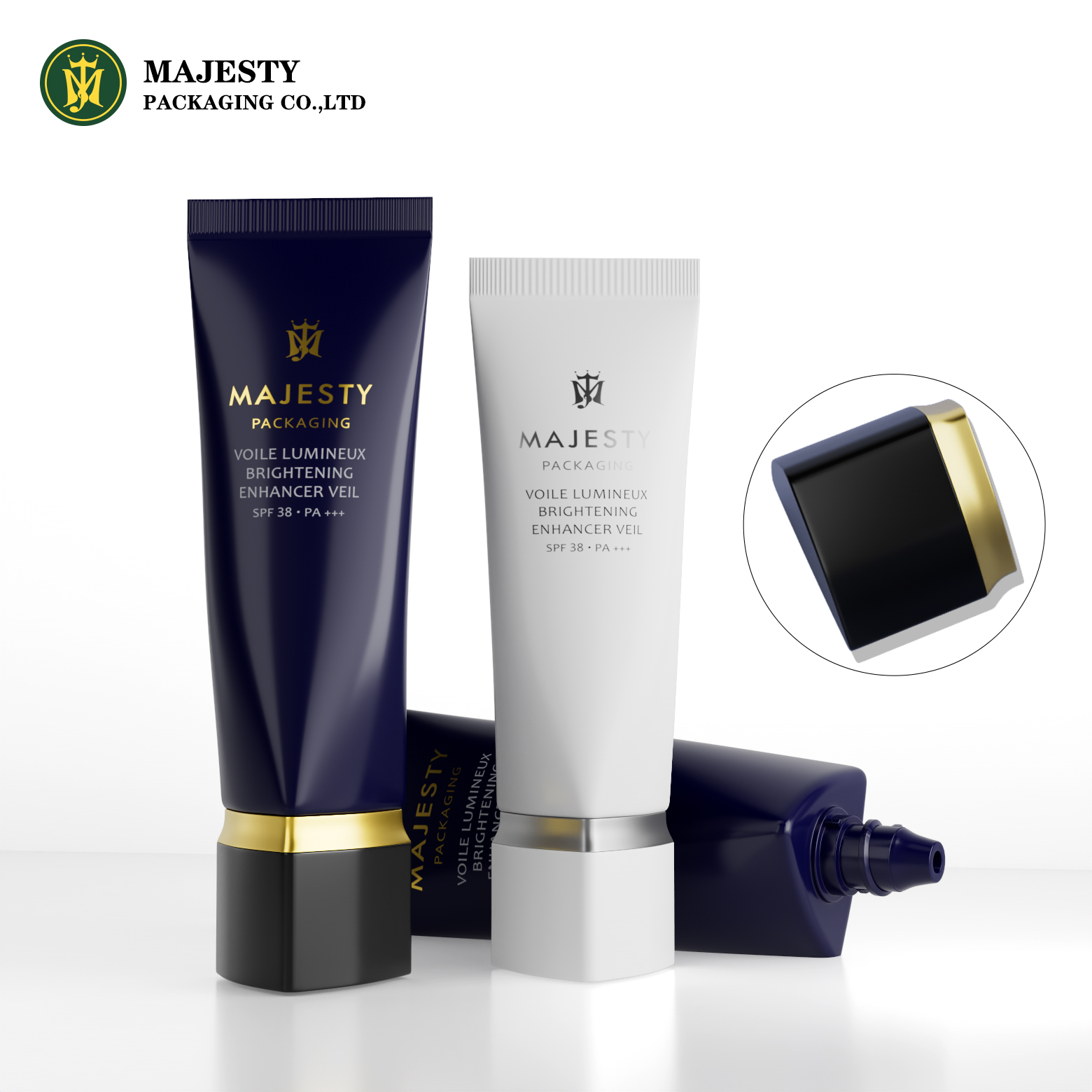 Personnalisé 60 ml 80 ml 100 ml 120 ml Plastique vide PE Srop Squeld Cosmetic Tube Tard d'emballage de soins de la peau
