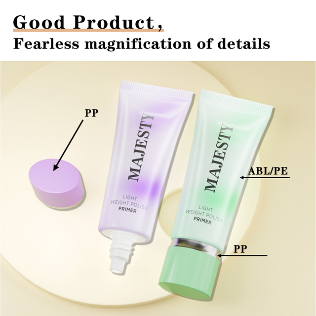 Tube cosmétique compressé en plastique vide personnalisé tube d'emballage de soin de la peau
