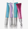 Tube de crème pour les yeux double couleur de 19mm, avec pointe de Massage rafraîchissante en alliage de Zinc, Tube à presser vide pour brillant à lèvres, emballage cosmétique, 10g 25g