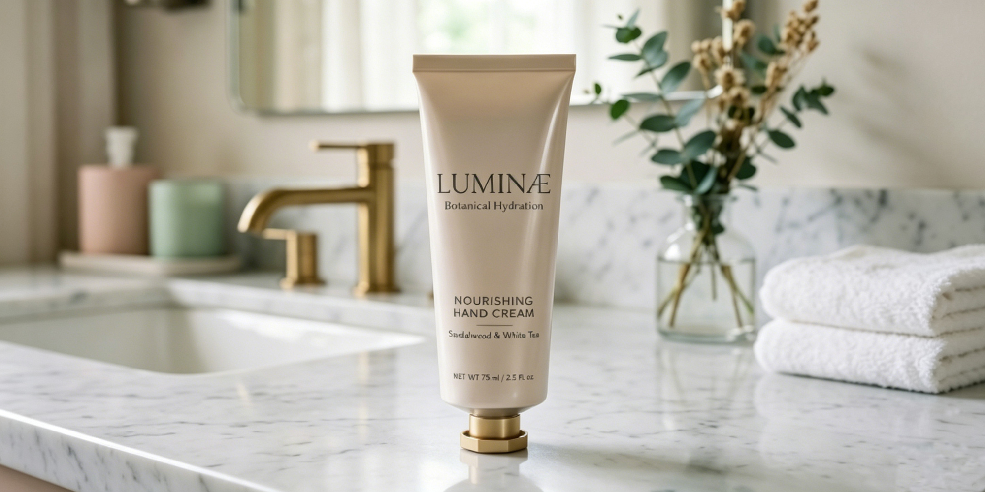 Tube &agrave; la cr&egrave;me &agrave; la main