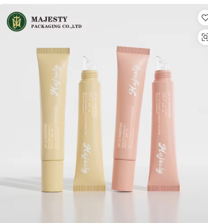Tube de brillant à lèvres PCR écologique 10g-25g, avec pointe inclinée, emballage de luxe mat PBL pour baume à lèvres, Logo personnalisé 19mm